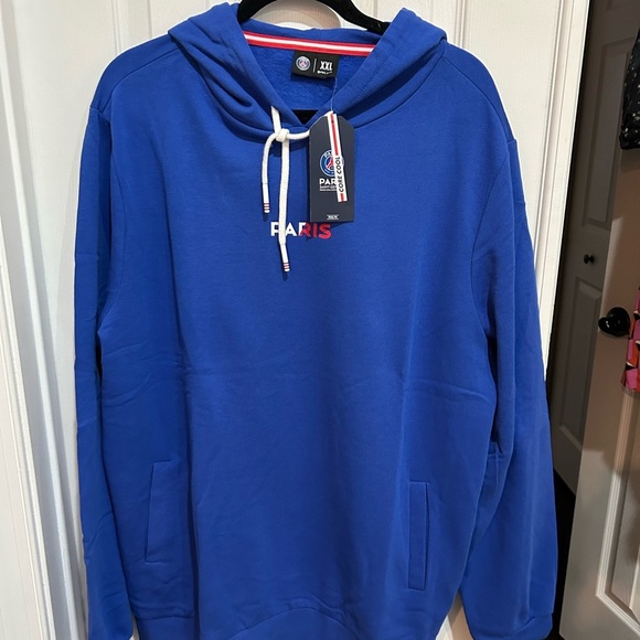 NWT Blue Paris Saint-Germain Men's Core Cool Hoodie XXL - Picture 4 of 10